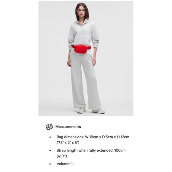 Lululemon Bright Pink Everywhere Belt Bag 1LNWOT - Picture 8 of 8